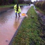 25/11/2012 Concerned residents clearing blocked drains on Halam Road by Ben Huson