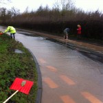 25/11/2012 Concerned residents clearing blocked drains on Halam Road by Ben Huson