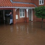 Water from Halam Road down to Hopkiln Lane at the back of the house