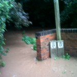 Church Street Bridge Water out but gentle