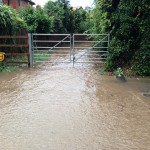 19.40 water exiting pathway to Kirklington Road