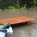 20.06 Back garden no. 19 towards Trail – water originally to height of top of table