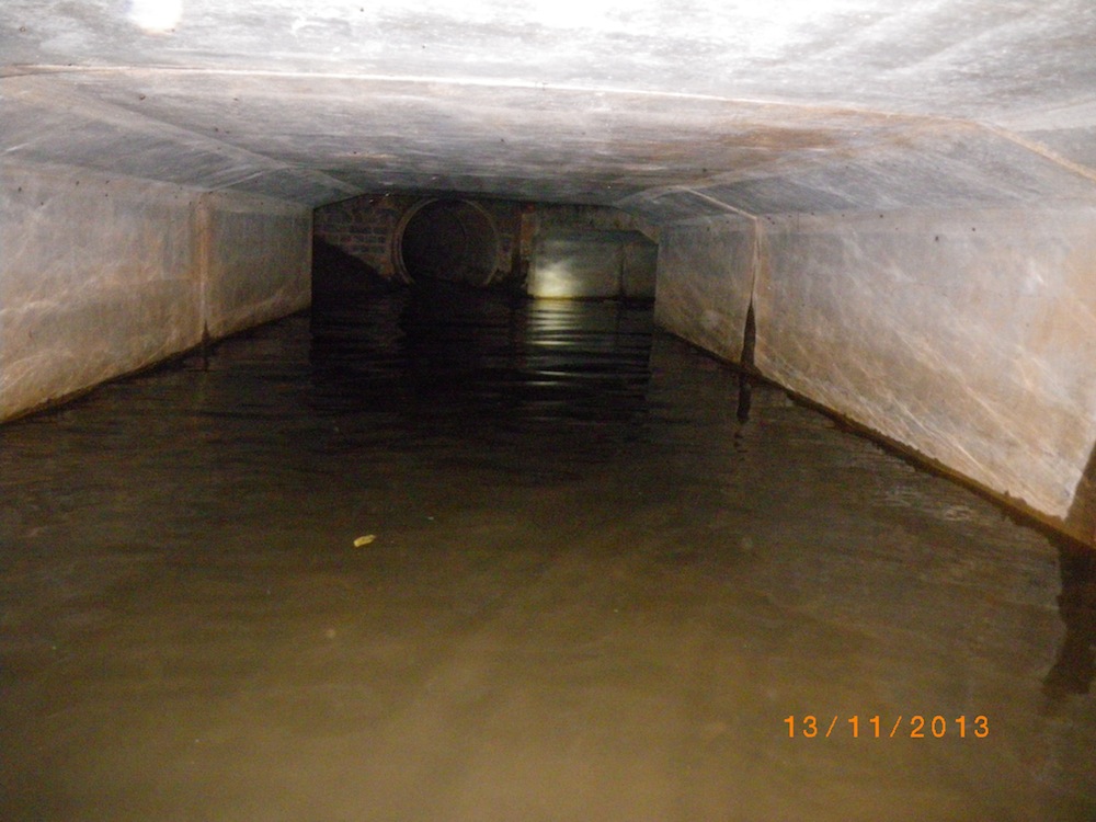 Park House Culvert downstream end looking towards chamber