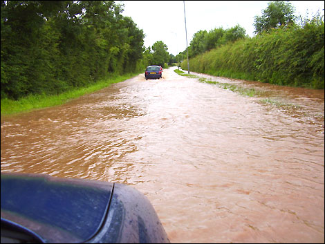 Flooded 2007. Nothing available for 2013. This is an indication of what happens in heavy rainfall