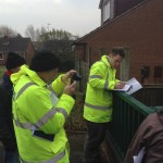 Chris and Richard logging the The Dumble behind Crafts Way
