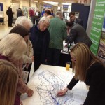 Liz Young, Project Leader URS explaining the Southwell Flood Model