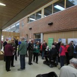 Visitors in the Heart Space, Minster School.