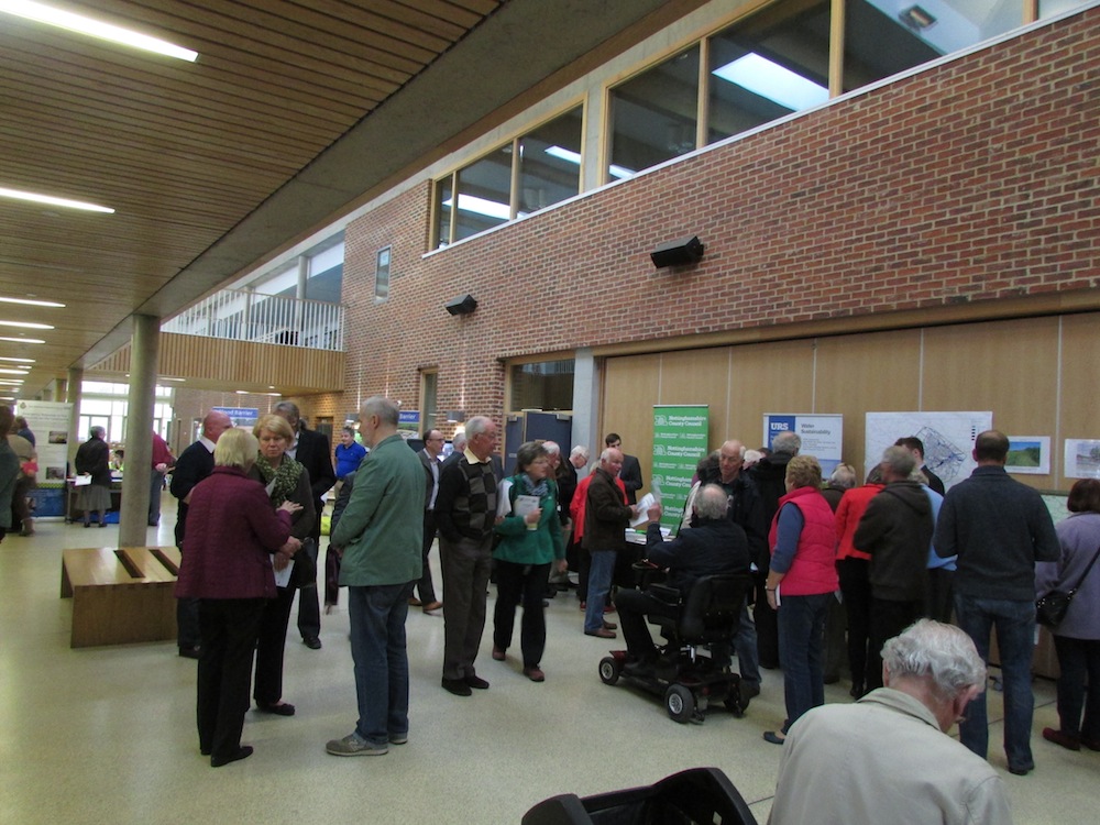 Visitors in the Heart Space, Minster School.