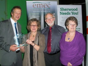 L to R Stephen Lee EDF Energy, Katy Todd, Stewart Todd, Beryl Prentice
