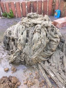 wipes blockage
