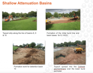 Lowes Wong Shallow Attenuation Ponds construction